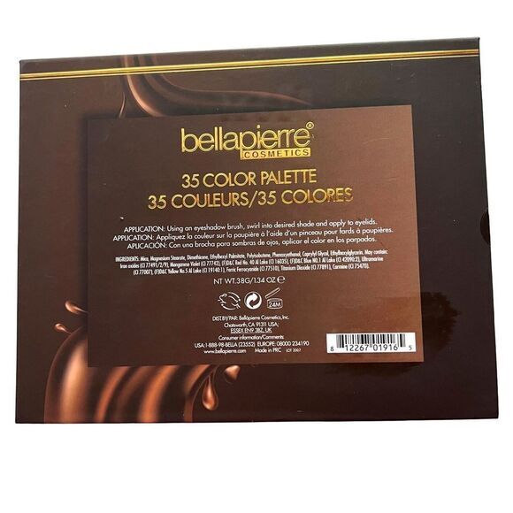 BELLAPIERRE COSMETICS ROCKY ROAD Eyeshadow Palette 35 COLORS CRUELTY FREE 1.34oz - Picture 8 of 11